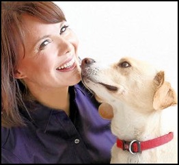 Asia Voight and dog